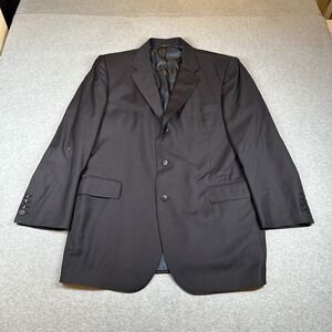 Seize Sur Vingt Blazer‎ Mens 44R Black Loro Piana Super 110s Italian Wool NOTE